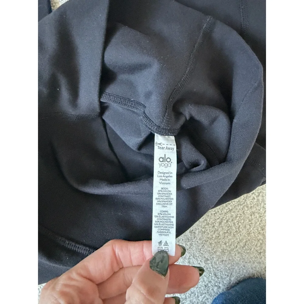 Alo Yoga Moto Leggings Size S Black High Waisted